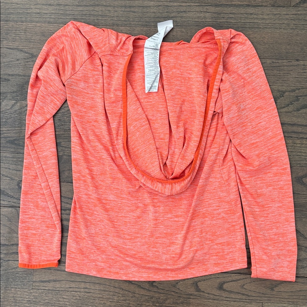 Under Armour Women's Bright Orange Hoodie - Picture 11 of 11